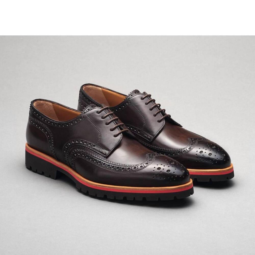 NEW SCARPE DI BIANCO men's sc533 deco nero fondente shoes in black